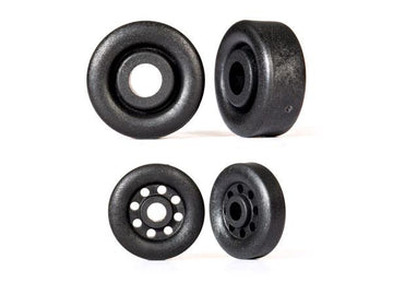 Traxxas - TRX9461 - Wheels, wheelie bar, black (26mm (2), 18mm (2))