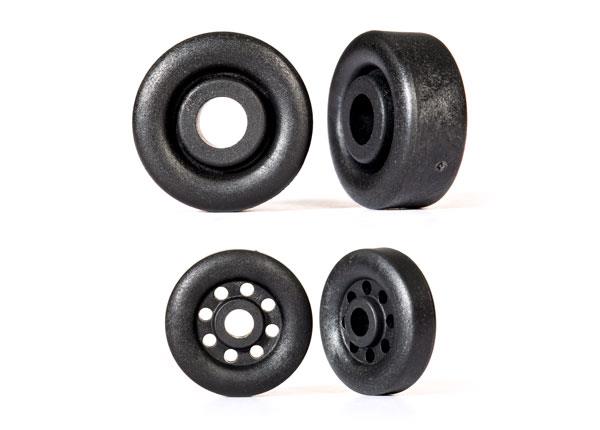 Traxxas - TRX9461 - Wheels, wheelie bar, black (26mm (2), 18mm (2))