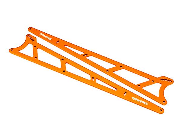 Traxxas - TRX9462A - Side plates, wheelie bar, orange (aluminum) (2)