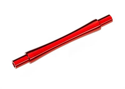 Traxxas - TRX9463R - Axle, wheelie bar, 6061-T6 aluminum (red-anodized) (1)/ 3x12 BCS (with threadlock) (2)