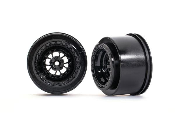 Traxxas - TRX9473 - Drag Racing Bagfælge, Weld gloss black (rear) (2)