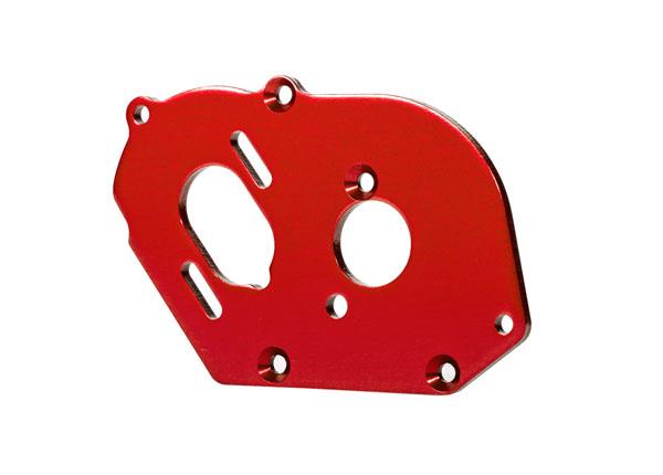 Traxxas - TRX9490R - Plate, motor, red (4mm thick) (aluminum)/ 3x10mm CS with split and flat washer (2)