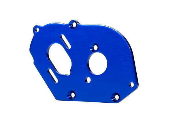 Traxxas - TRX9490 - Plate, motor, blue (3.2mm thick) (aluminum)