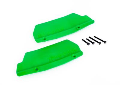 Traxxas - TRX9519G - Mud guards, rear, green (left and right)/ 3x15 CCS (2)/ 3x25 CCS (2)