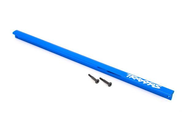 Traxxas - TRX9523X - Chassis brace (T-Bar), 6061-T6 aluminum (blue-anodized)/ 3x16 SS (2)