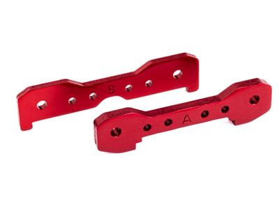 Traxxas - TRX9527R - Tie bars, front, 6061-T6 aluminum (red-anodized)