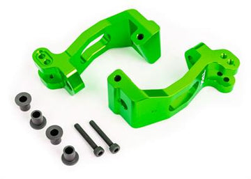 Traxxas - TRX9532G - Caster blocks (c-hubs), 6061-T6 aluminum (green-anodized), left & right/ kingpin bushings (4)/ 3x20mm CS (with threadlock) (4)