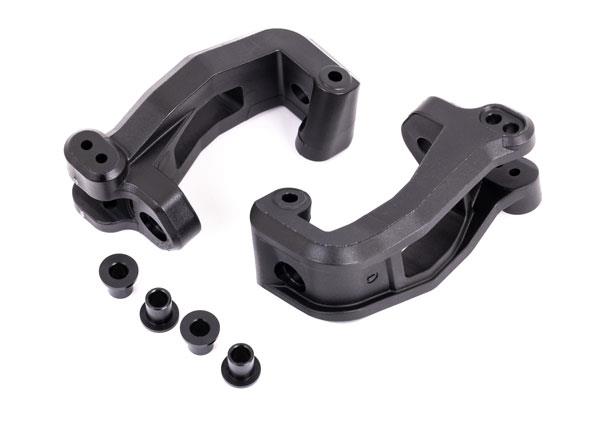 Traxxas - TRX9532 - Caster blocks (c-hub), left & right/ kingpin bushings (4)