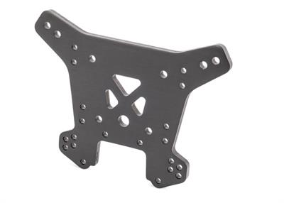 Shock tower, rear, 6061-T6 aluminum (gray-anodized)