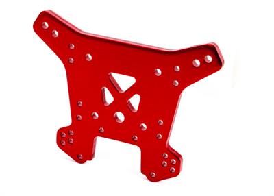 Traxxas - TRX9538R - Shock tower, rear, 6061-T6 aluminum (red-anodized)