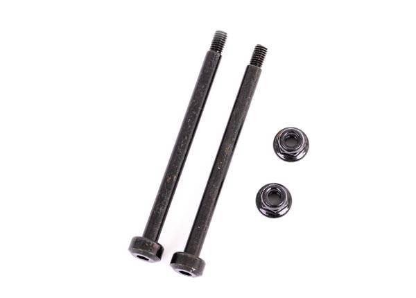 Traxxas - TRX9542 - Suspension pins, outer, front, 3.5x48.2mm (hardened steel) (2)/ M3x0.5mm NL, flanged (2)