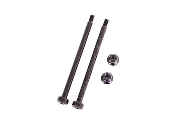 Traxxas - TRX9543 - Suspension pins, outer, rear, 3.5x56.7mm (hardened steel) (2)/ M3x0.5mm NL, flanged (2)