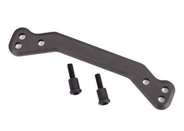 Draglink, steering, 6061-T6 aluminum (dark titanium-anodized)/ 3x14mm SS (2)
