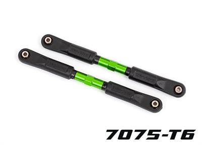 Traxxas - TRX9547G - Camber links, front, Sledge® (TUBES green-anodized, 7075-T6 aluminum, stronger than titanium) (117mm) (2)/ rod ends, assembled w