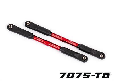 Camber links, rear, Sledge® (TUBES red-anodized, 7075-T6 aluminum, stronger than titanium) (144mm) (2)/ rod ends, assembled with