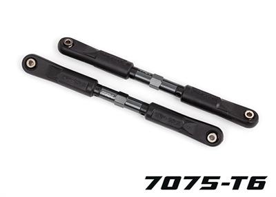 Traxxas - TRX9549A - Toe links, Sledge® (TUBES dark titanium-anodized, 7075-T6 aluminum, stronger than titanium) (120mm) (2)/ rod ends, assembled wit