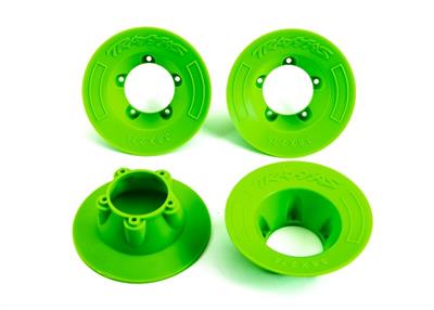 Wheel covers, green (4) (fits #9572 wheels)