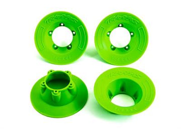 Wheel covers, green (4) (fits #9572 wheels)