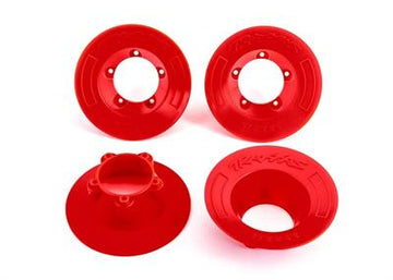 Traxxas - TRX9569R - Wheel covers, red (4) (fits #9572 wheels)