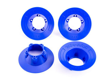 Traxxas - TRX9569X - Wheel covers, blue (4) (fits #9572 wheels)