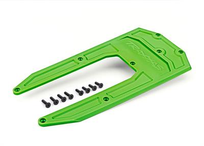 Traxxas - TRX9623G - Skidplate, chassis, green (fits Sledge®)