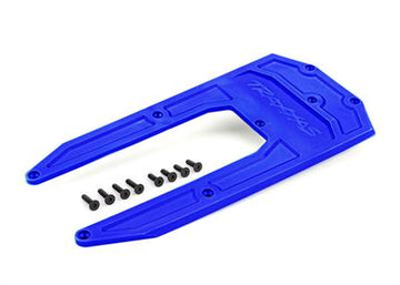 Traxxas - TRX9623X - Skidplate, chassis, blue (fits Sledge®)