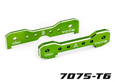 Traxxas - TRX9629G - Tie bars, front, 7075-T6 aluminum (green-anodized) (fits Sledge®)