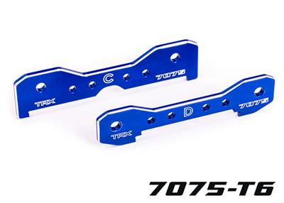 Traxxas - TRX9630  - Tie bars, rear, 7075-T6 aluminum (blue-anodized) (fits Sledge®)