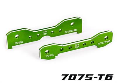 Traxxas - TRX9630G - Tie bars, rear, 7075-T6 aluminum (green-anodized) (fits Sledge®)