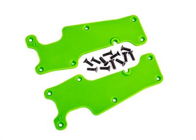 Traxxas - TRX9633G - Suspension arm covers, green, front (left and right)/ 2.5x8 CCS (12)