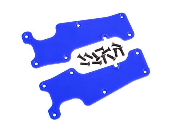 Traxxas - TRX9633X - Suspension arm covers, blue, front (left and right)