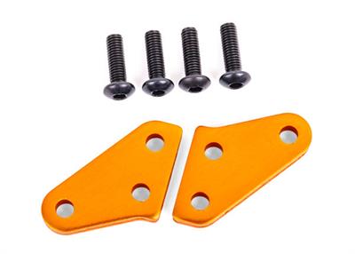 Traxxas - TRX9636T - Steering block arms (aluminum, orange-anodized) (2) (fits