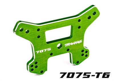 Traxxas - TRX9639G - Shock tower, front, 7075-T6 aluminum (green-anodized) (fits Sledge®)