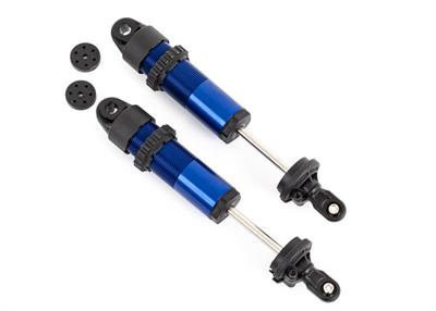 Traxxas  - TRX9661 - Shocks, GT-Maxx®, long, aluminum (blue-anodized) (fully assembled w/o springs) (2)