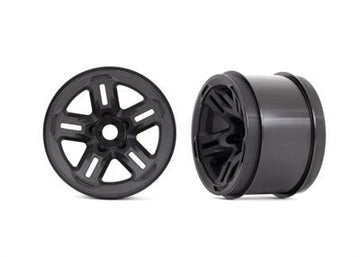 Traxxas - TRX9671 - Wheels, 3.8" (black) (2) (17mm splined)