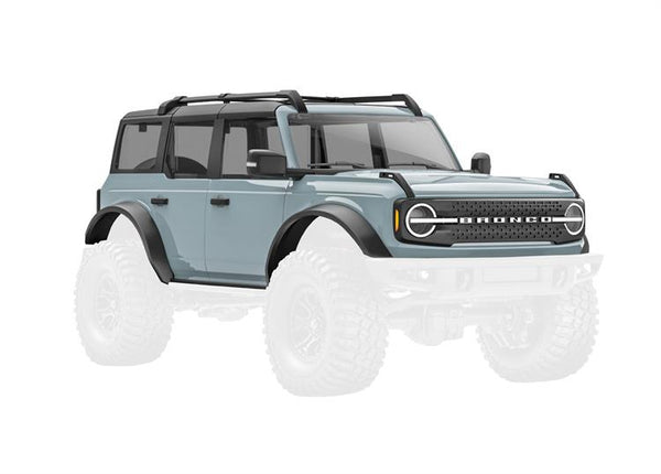 Traxxas - TRX9711-GRAY - Body, Ford Bronco, complete, Cactus Gray (includes grille, side mirrors, door handles, fender flares, windshield wipers, spa