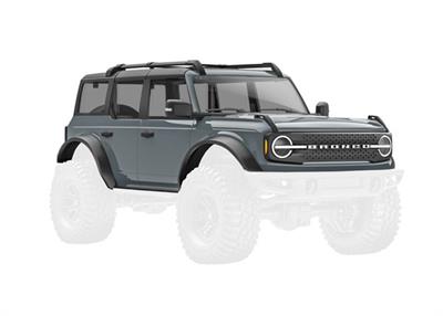 Traxxas - TRX9723-DKGRY - Body, Ford Bronco, complete, dark gray (includes grille, side mirrors, door handles, fender flares, windshield wipers, spar