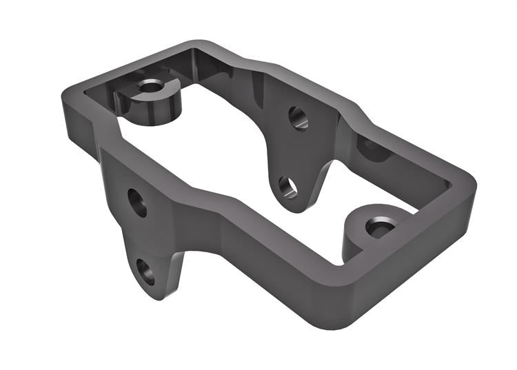 Traxxas - TRX9739-GRAY - Servo mount, 6061-T6 aluminum (dark titanium-anodized)