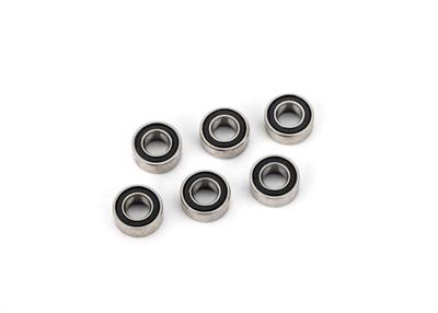 Ball bearing kit, transmission, black rubber sealed (contains 3x6x2.5mm bearings (6))