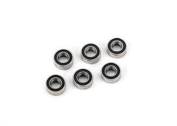Ball bearing kit, transmission, black rubber sealed (contains 3x6x2.5mm bearings (6))