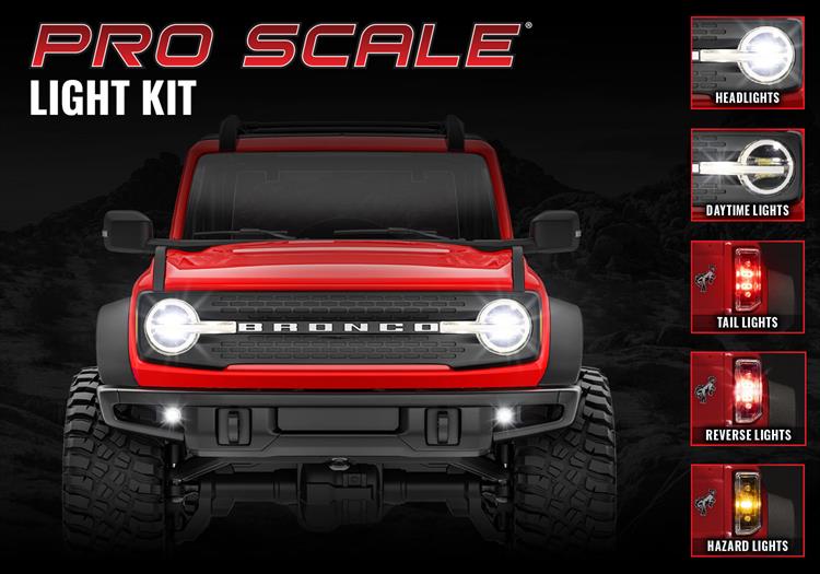 Traxxas - TRX9783 - LED lyssæt til Bronco, komplet