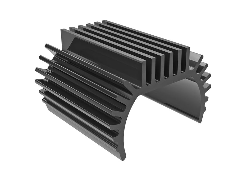 Traxxas - TRX9793-GRAY - Heat sink, Titan® 87T motor (6061-T6 aluminum, dark titanium-anodized)