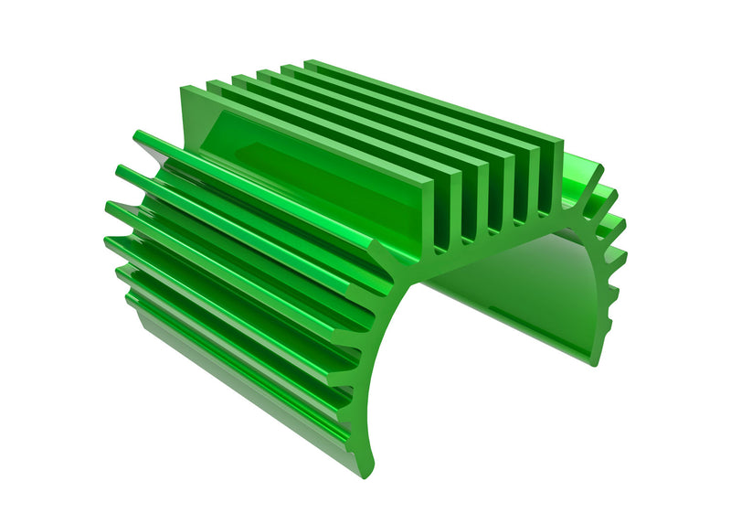 Traxxas - TRX9793-GRN - Heat sink, Titan® 87T motor (6061-T6 aluminum, green-anodized)