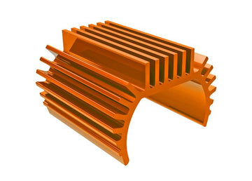 Traxxas - TRX9793-ORNG - Heat sink, Titan® 87T motor (6061-T6 aluminum, orange-anodized)