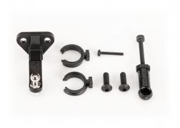 Traxxas - TRX9796  - Trailer hitch (assembled)/ trailer coupler/ 3mm spring pre-load spacers (2)/ 2.5x8mm BCS (2)/ 1.6x10mm BCS (self-tapping) (1)