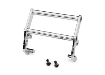 Traxxas - TRX9833 - Push bar, bumper, chrome (assembled) (fits #9834 bumper)