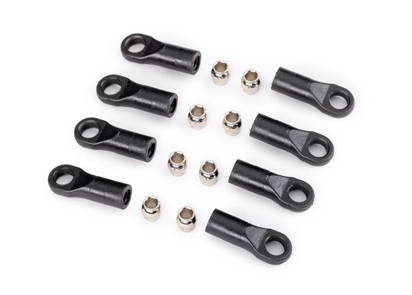 Traxxas - TRX9859 - Rod ends, long (8)/ hollow balls, steel (8) (for 1/18 scale TRX-4M™ vehicle accessory suspension links)