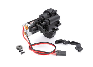 Two speed transmission, complete (32.7:1 and 9.9:1 gear reduction ratios) (includes Titan 87T motor)
