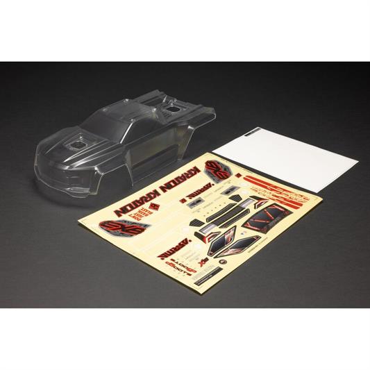 Arrma - ARA-1519 - 1/8 Clear Body with Decals: KRATON 6S BLX V6 Body