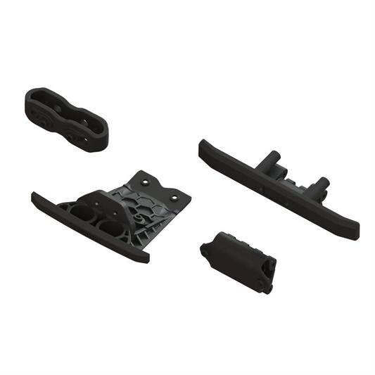 Arrma - ARA-1547 - Lower Skid And Bumper Set: Black